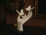 Ethereal Beauty: Butterfly Hand Sculpture - Elegant Decorative Art Made from PLA