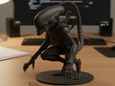 Statuetă Alien Xenomorph lucrată manual din PLA - Obiect de colecție horror SF