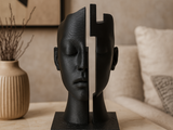 Sculptură Abstractă Față Mind Gap - Artă Modernă