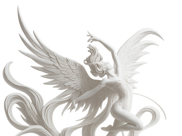Ethereal Wings: PLA Celestial Wind Dancer 3D Printed Sculpture