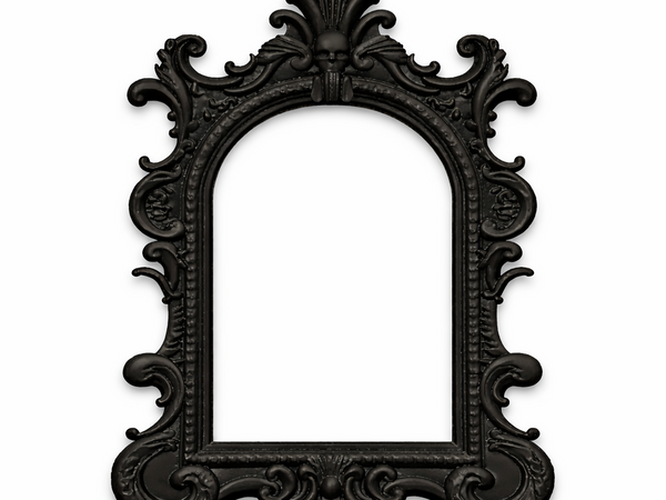 Ethereal Gothic Skull Picture Frame - PLA Material Artistic Decor