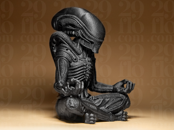 Meditating Xenomorph Figurine - 3D Printed in PLA