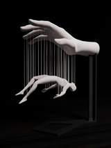 Piesă de Artă 3D Printată PLA Overtaken - Design Durabil și Unic