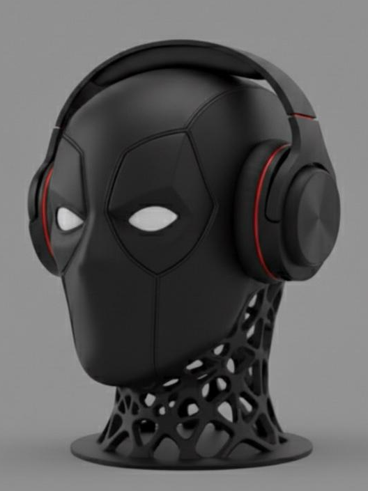 Deadpool Headphone Stand - 3D Printed in PLA