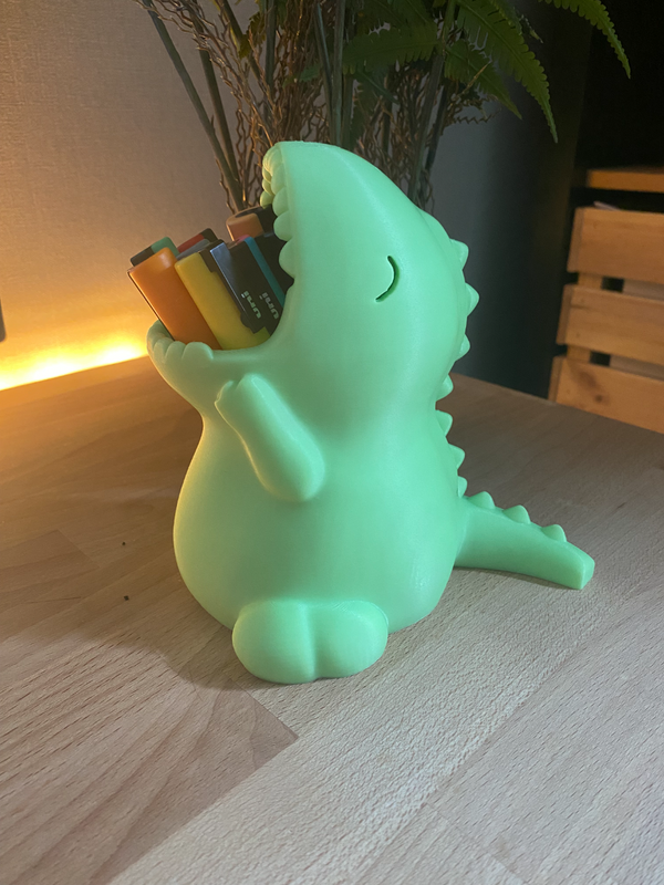 Raw, Dino-Mite T-REX Pencil Holder - Handcrafted PLA Print