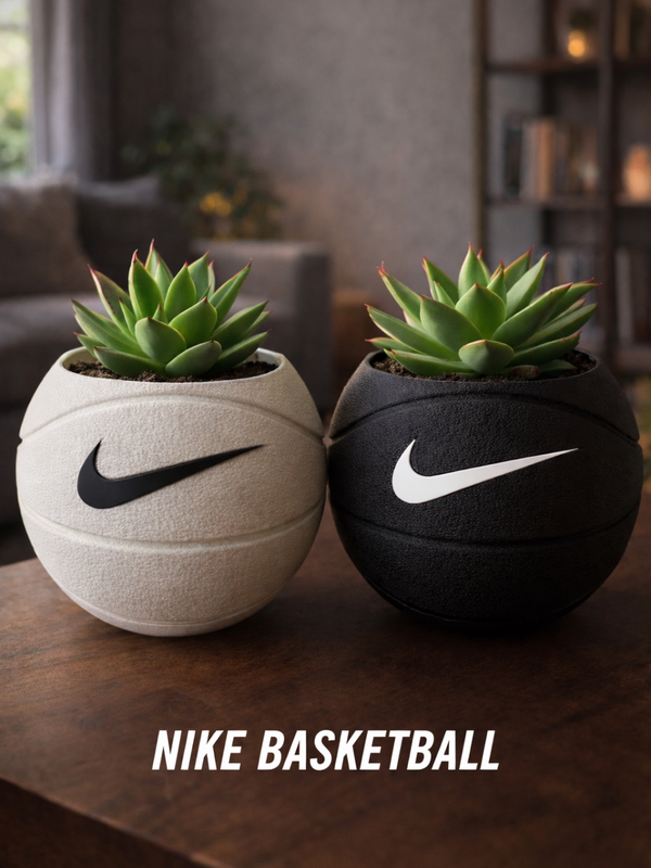 Nike Basketball Vase - Customizable 3D Printed PLA Decor