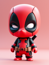 Figurină Deadpool printată 3D din PLA - Erou de benzi desenate personalizabil