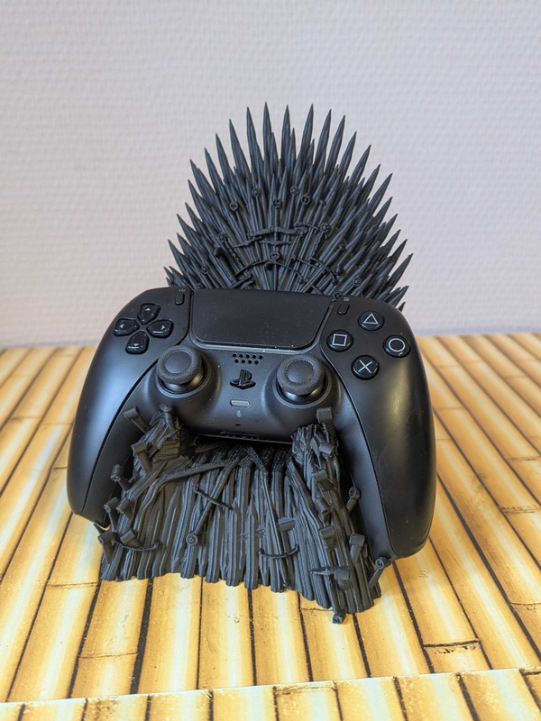 Game of Thrones Iron Throne PS5 Controller Holder - 3D Printed in Durable PLA