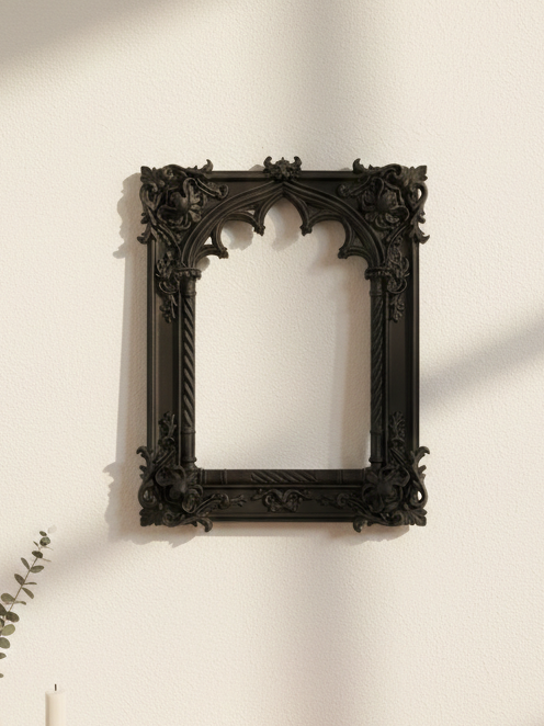 Gothic Mirror Frame: The Cathedral Window - 3D Printed in PLA