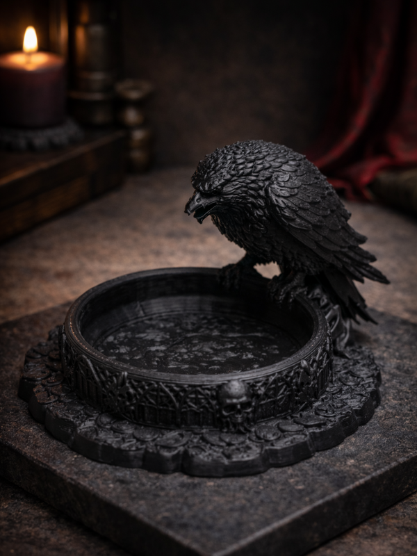 Raven Gothic Tray - Handcrafted with PLA Precision