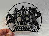 Artă de Perete Decorativă Printată 3D PLA - Eroii MARVEL