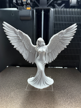 Elegant Angel Statue in PLA, Handcrafted with Precision - Customizable 3D Printed Art