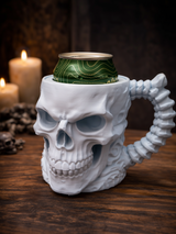 Cana Bold Skull - Suport personalizat pentru doză, imprimat 3D din PLA