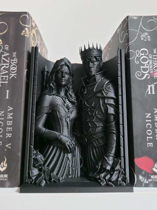 Suport de carte Rege și Regină Întunecați - Imprimat 3D din PLA