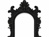 Ramă Foto Craniu Gotic din PLA - Memento Mori Baroc Printat 3D