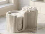 Suport pentru tampon și tampoane PLA imprimat 3D - Organizator pentru baie cu nervuri