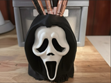 Suport pentru pensule Scream & Blend, imprimat 3D din PLA - Organizator înfricoșător pentru fanii horror