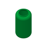 Elegant 3D Printed PLA Fluted Vase - Modern Decor for Compact Spaces