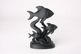 Elegant Stylish Fish Sculpture - Handcrafted with Matte Black PLA