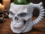 Cana Bold Skull - Suport personalizat pentru doză, imprimat 3D din PLA