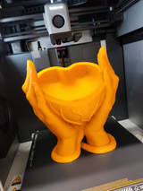 Vază Mâini Inimă - Ghiveci 3D imprimat PLA pentru Suculente
