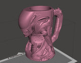 Suport Xenomorph pentru cutii de băutură - Pahar de bere artizanal din PLA (compatibil UE și 12 oz)
