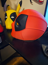 Casca Deadpool 3, texturată - Printată 3D cu PLA