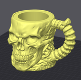 Cana Bold Skull - Suport personalizat pentru doză, imprimat 3D din PLA