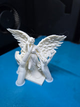 Sculptură elegantă Înger Zână cu Aripi Curgătoare - Realizată manual din PLA