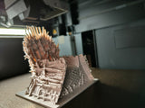 Tronul de Fier - Model Printat 3D din PLA, Inspirat din Game of Thrones