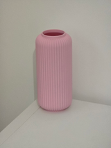 Elegant 3D Printed PLA Fluted Vase - Modern Decor for Compact Spaces