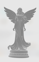 Îngerul Zânelor PLA: Figurină Elegantă Înger Păzitor Printată 3D