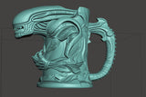 Suport Xenomorph pentru cutii de băutură - Pahar de bere artizanal din PLA (compatibil UE și 12 oz)