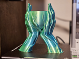 3D Printed Hands Vase in Durable PLA - Unique Planter for Succulents