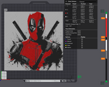 Figurină Deadpool printată 3D - Material PLA