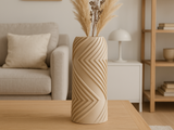 Vaso Vector: Vază elegantă, printată 3D din PLA, pentru spații moderne
