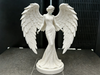Statuetă Înger din PLA Alb – Artă Personalizată Imprimată 3D