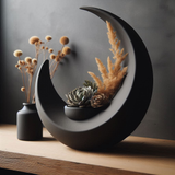 Obiect decorativ uimitor PLA Designer Semilună: Vază și Vas Unic