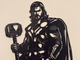 Thor Marvel Decor de Perete - Realizat din Material PLA Durabil
