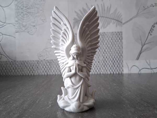 Angel Contemplation - Beautiful PLA 3D Printed Art Piece