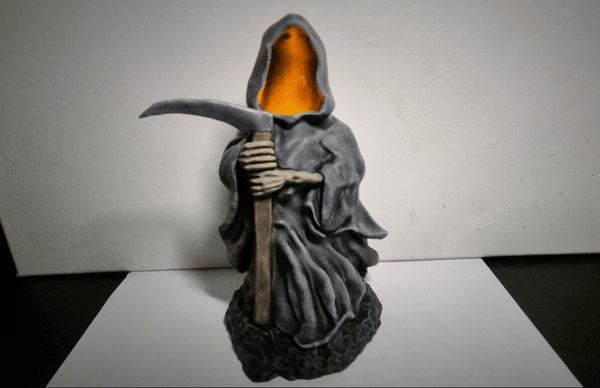 Ethereal Death Reaper LED Candle Holder - PLA 3D Printed Art
