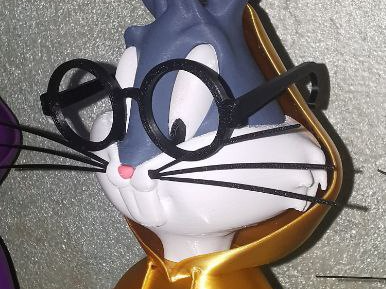 Unique PLA Round Glasses Bugs Bunny Urban - Custom 3D Printed Collectibles