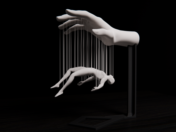 Overtaken PLA 3D Printed Art Piece - Durable & Unique Design