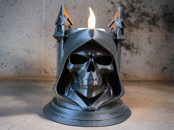 Reaper's Flame Candle Holder - Darkness & Mystery - 3D Printed in PLA