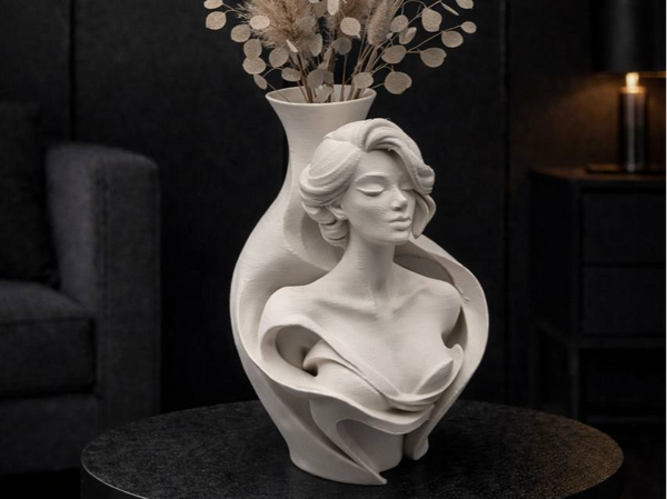 Elegant PLA Vase Bella - Modern Art Piece for Home Decoration