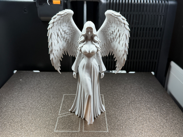 Stunning PLA Angel Figurine - Handcrafted 3D Printing