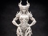 Regina Demonilor cu Coarne Statuetă Fantasy - PLA Lucrat Manual