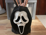 Suport pentru pensule Scream & Blend, imprimat 3D din PLA - Organizator înfricoșător pentru fanii horror