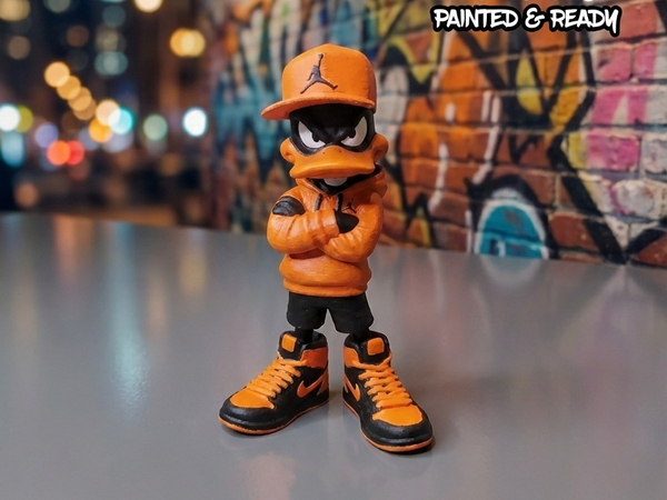 Urban Duffy Duck - 3D Printed Streetwear Figurine in Durable PLA