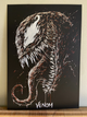 Venom Marvel - Figurină de colecție din PLA, imprimată 3D, Negru, Roșu, Argintiu și Alb